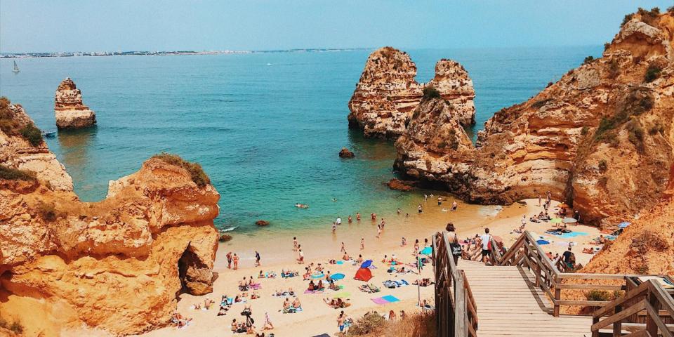 Praia de Lanos no Algarve