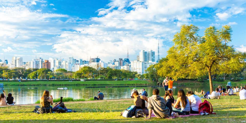 O parque do ibirapuera em São Paulo